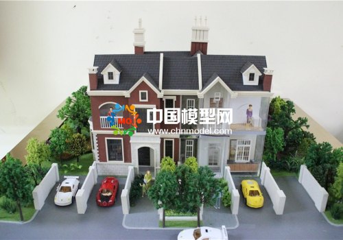 精工細(xì)制的別墅沙盤模型