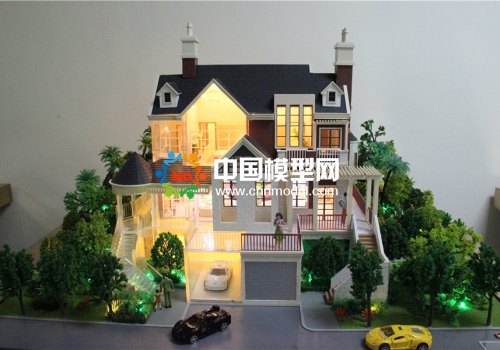 精工細(xì)制的別墅沙盤模型