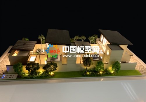 精工細(xì)制的別墅沙盤模型