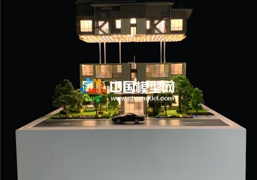 精工細(xì)制的別墅沙盤模型