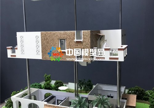 精工細(xì)制的別墅沙盤模型