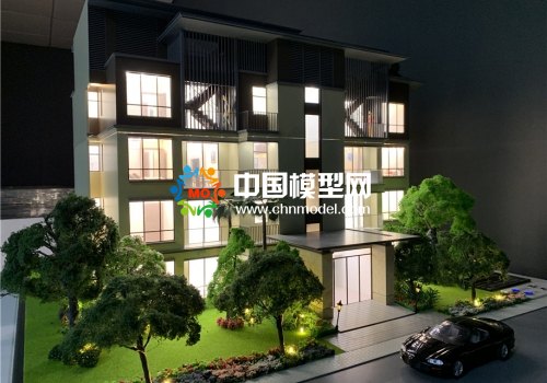 精工細(xì)制的別墅沙盤模型