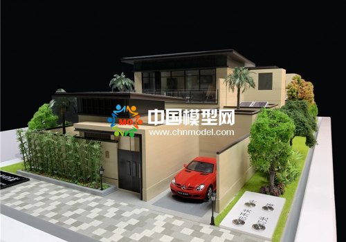 精工細(xì)制的別墅沙盤模型