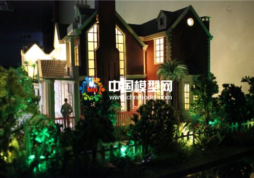 精工細(xì)制的別墅沙盤模型