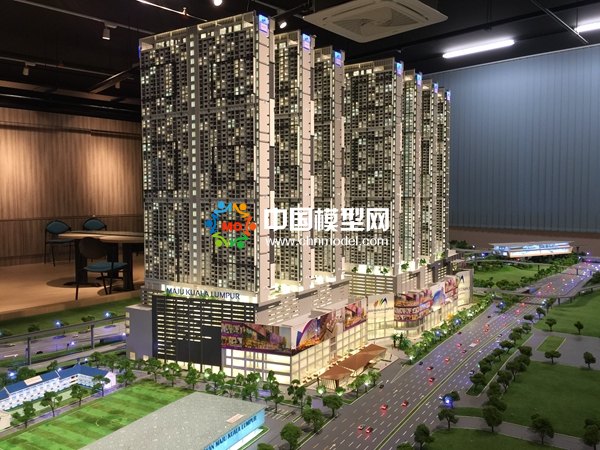 吉隆坡商業(yè)綜合體沙盤模型
