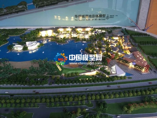 濕地公園規(guī)劃沙盤模型