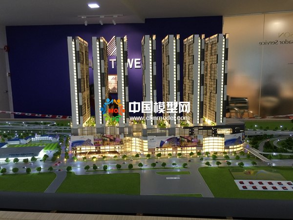 吉隆坡商業(yè)綜合體沙盤模型