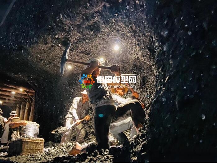 采煤工人微縮場(chǎng)景沙盤(pán)模型