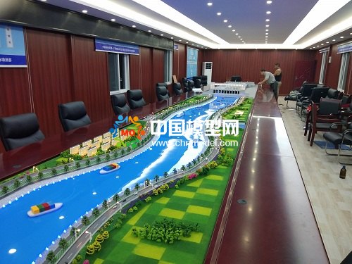 河道倒虹吸導(dǎo)流施工沙盤模型