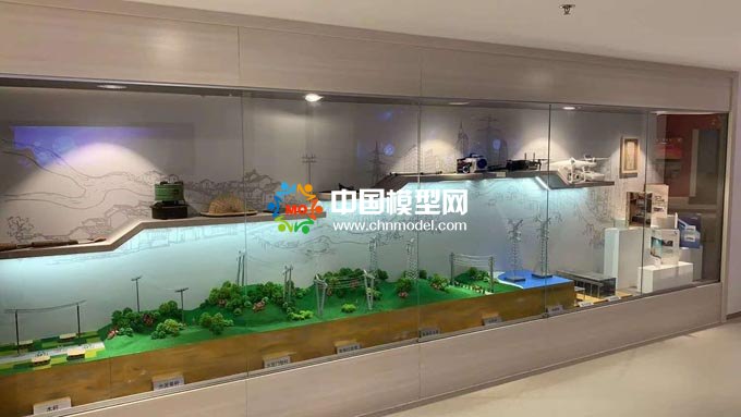 輸變電用電線桿展示沙盤模型