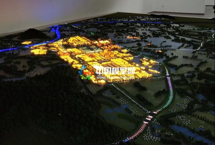 山下湖鎮(zhèn)特色小鎮(zhèn)沙盤模型