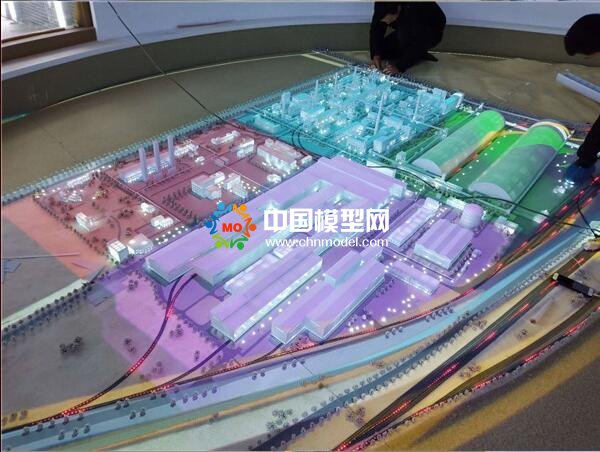 鋼鐵廠沙盤模型，投影電子沙盤
