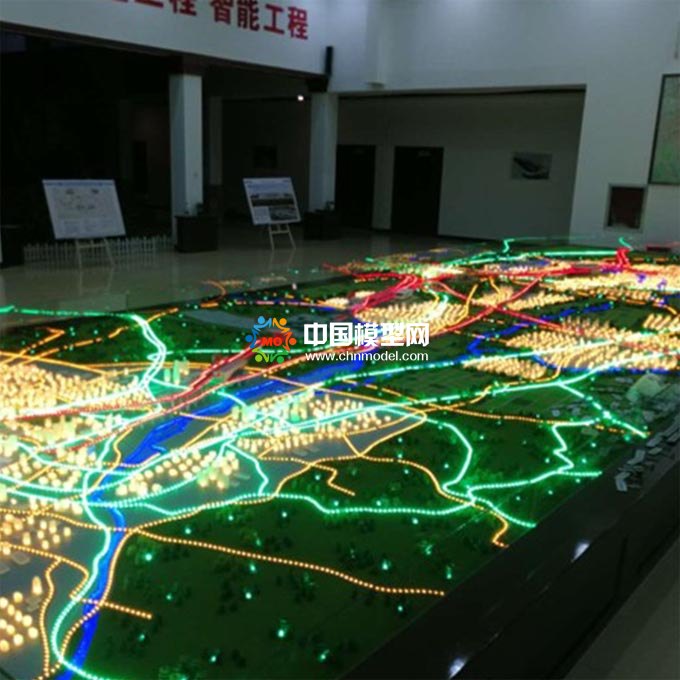 高鐵路網(wǎng)沙盤模型