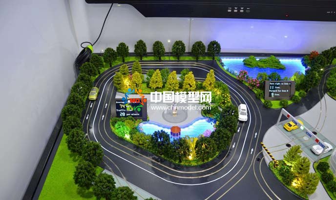 智慧停車沙盤模型