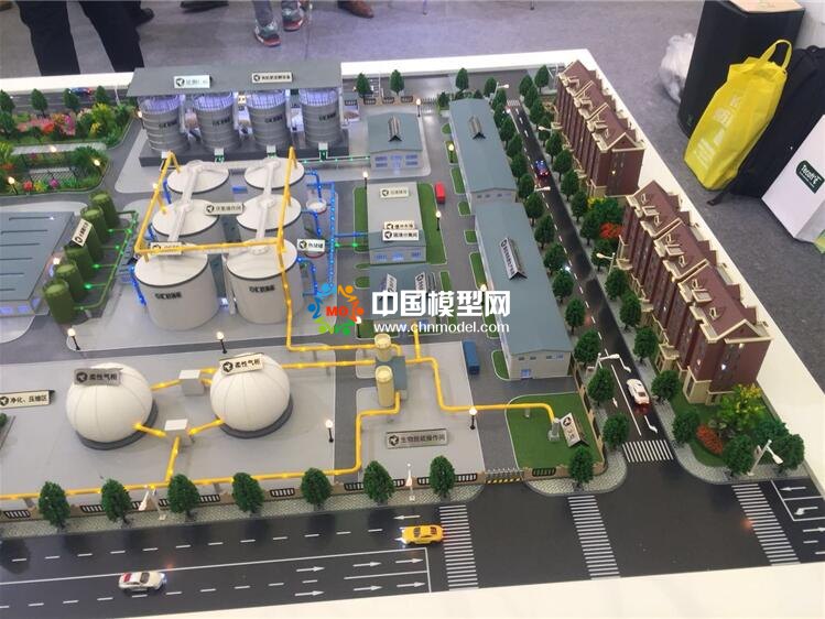 有機(jī)廢棄物處理沙盤模型，沼氣工程模型