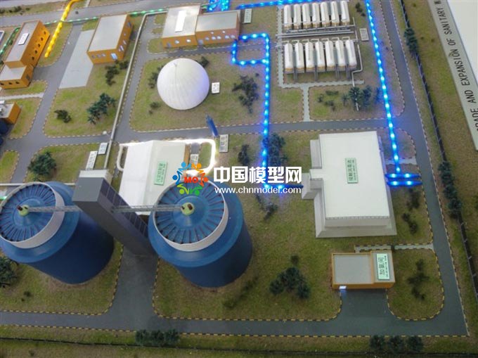 中國水務(wù)海外EPC項(xiàng)目沙盤模型，水處理沙盤模型