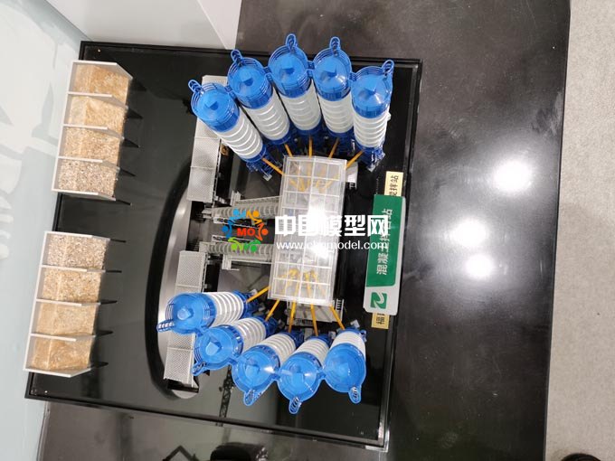 混凝土拌合站模型，混凝土攪拌站模型