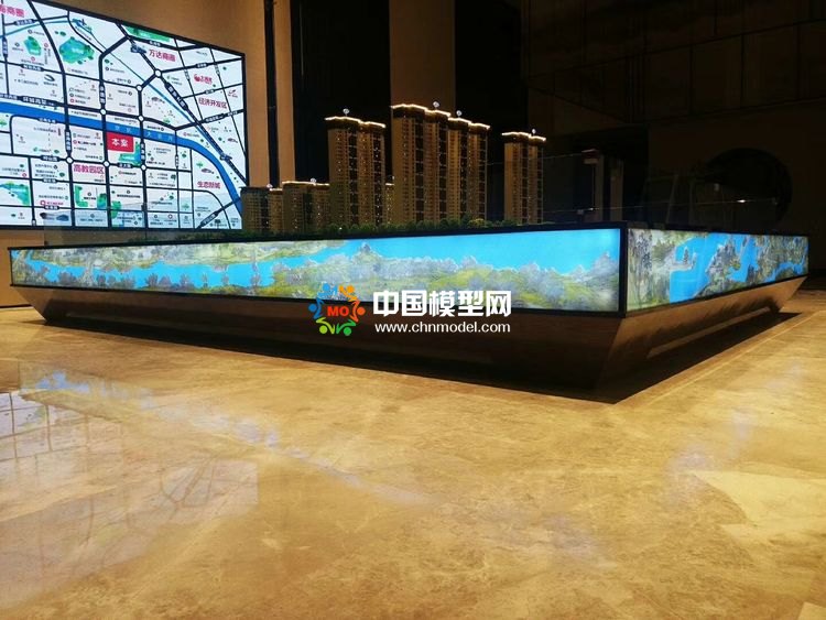高檔樓盤模型底座，售樓部沙盤展臺(tái)（收藏）