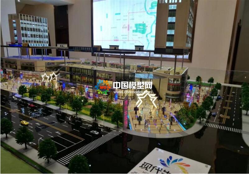 現(xiàn)代生活廣場(chǎng)沙盤模型