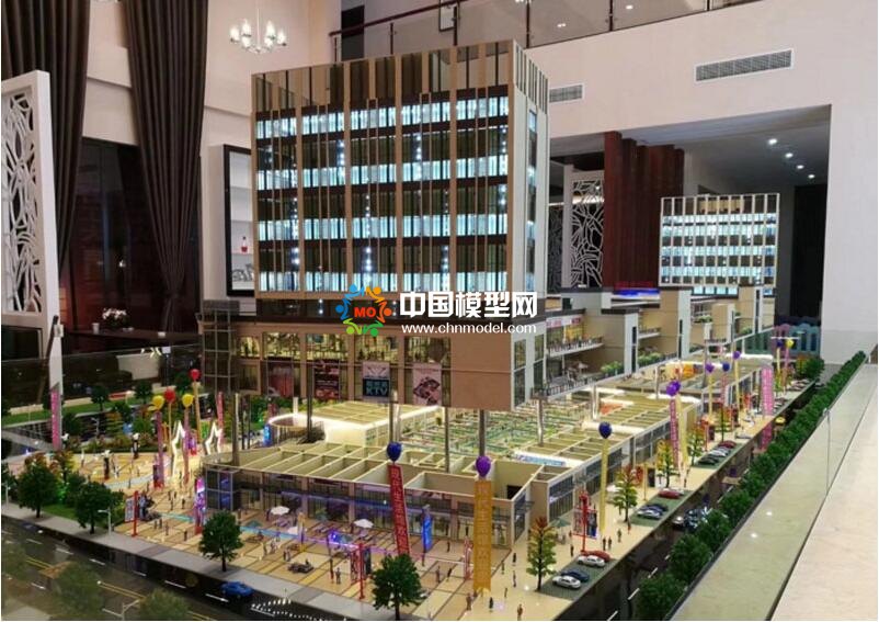現(xiàn)代生活廣場(chǎng)沙盤模型