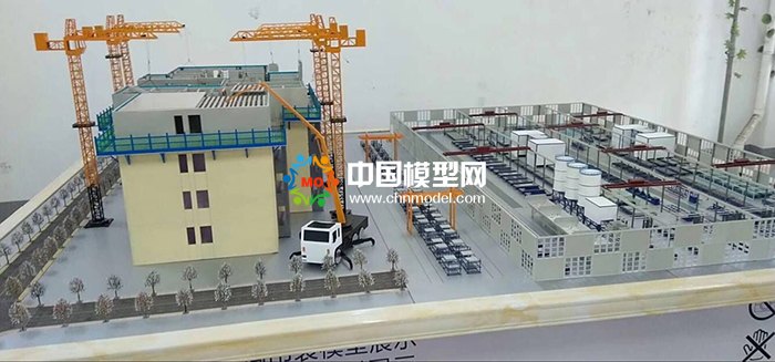剪刀墻結(jié)構(gòu)吊裝模型，PC構(gòu)建生產(chǎn)線模型  