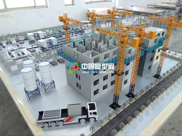 剪刀墻結(jié)構(gòu)吊裝模型，PC構(gòu)建生產(chǎn)線模型  