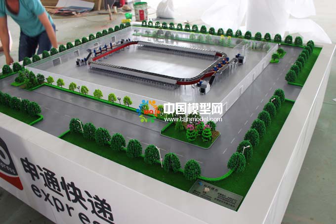 快遞物流沙盤，智能分揀模型