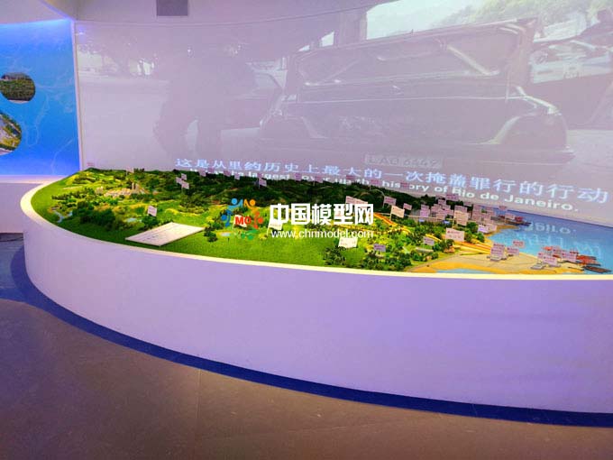 水網(wǎng)分布沙盤模型