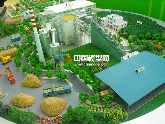 生物質(zhì)秸稈發(fā)電沙盤模型
