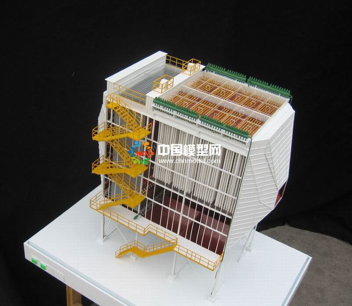 布袋除塵器沙盤模型，電除塵器沙盤模型