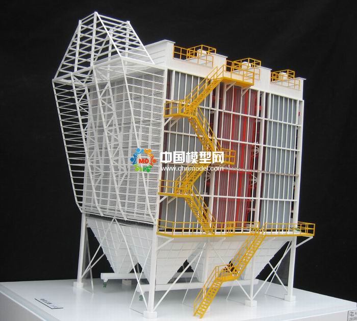 布袋除塵器沙盤模型，電除塵器沙盤模型