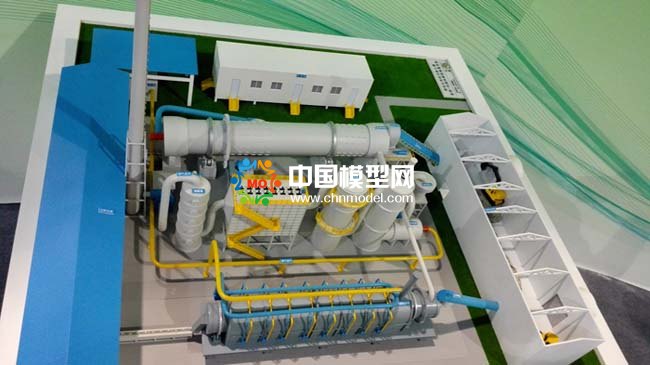 污染土壤修復(fù)沙盤(pán)模型，污泥處理模型