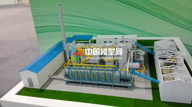 污染土壤修復(fù)沙盤(pán)模型，污泥處理模型