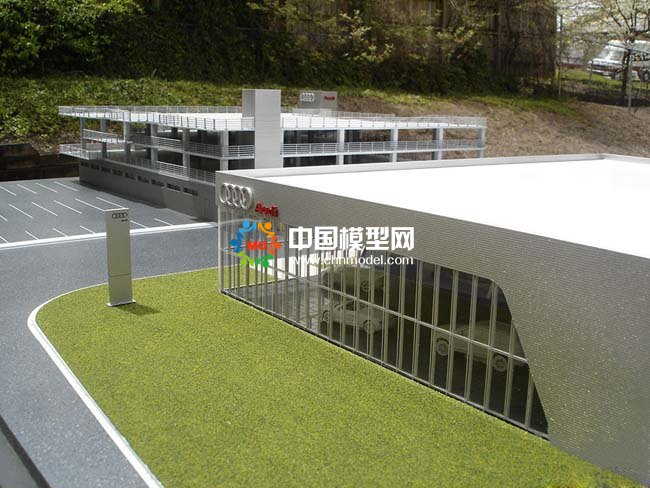汽車展館沙盤模型，汽車展廳4S店沙盤模型