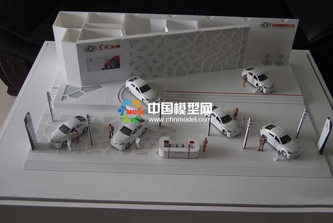 汽車展館沙盤模型，汽車展廳4S店沙盤模型