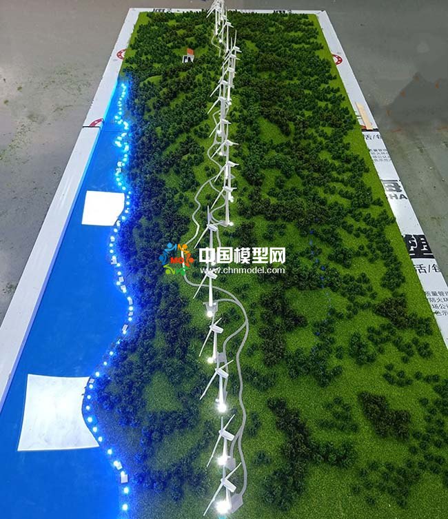 平原風(fēng)電場(chǎng)沙盤模型