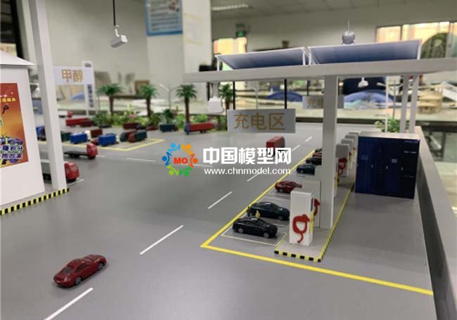 綜合供能服務站沙盤模型