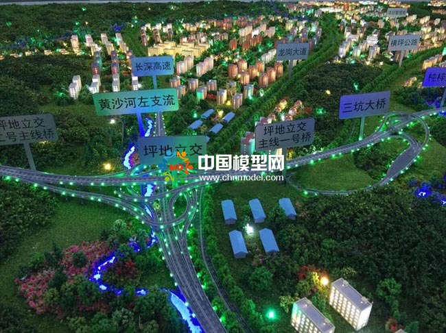 外環(huán)高速沙盤模型