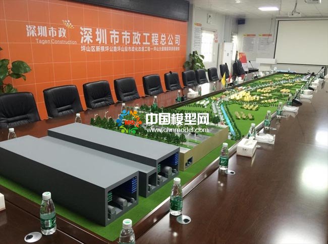市政道路工程沙盤模型