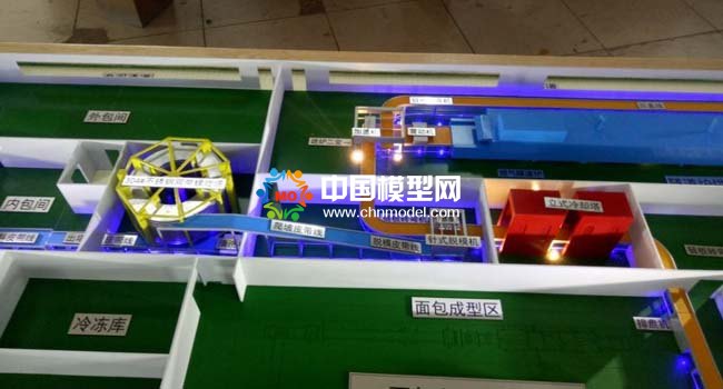 面包自動生產(chǎn)線沙盤模型
