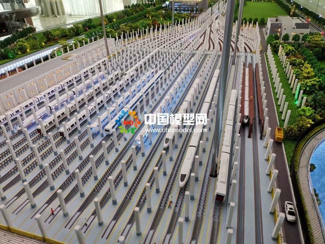 地鐵停車場沙盤模型