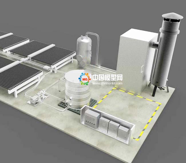 太陽能轉(zhuǎn)化裝置沙盤模型