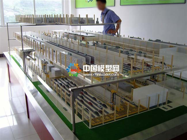 智能汽車檢測(cè)站沙盤模型