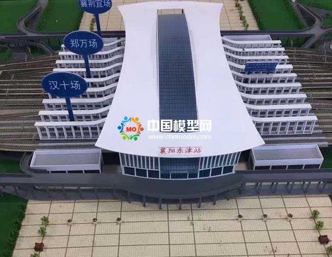 襄陽東津站沙盤模型展現(xiàn)