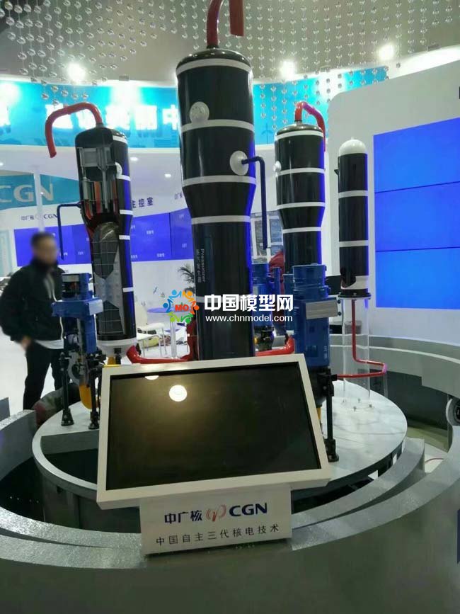 中國自主三代核電技術模型，突破核電裝備的自主化