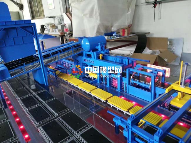 水平脫箱擠壓自動(dòng)造型線沙盤模型