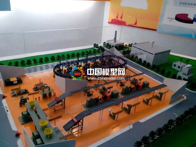 輪胎生產(chǎn)線沙盤模型