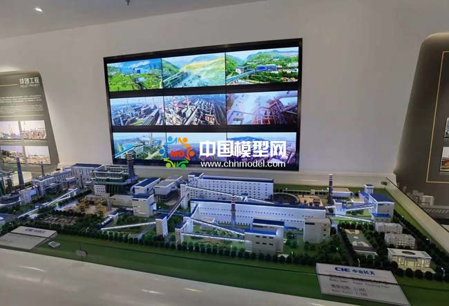 帶式烙燒球團(tuán)生產(chǎn)線沙盤模型