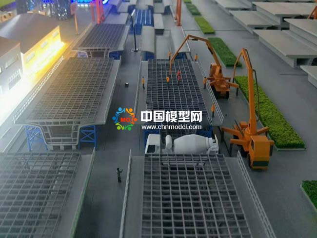中鐵十局預(yù)制梁場沙盤模型