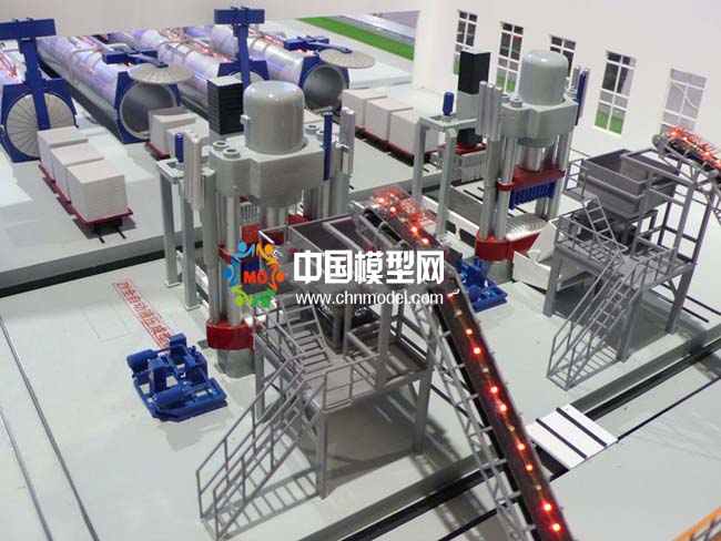 建筑磚塊生產(chǎn)線沙盤模型